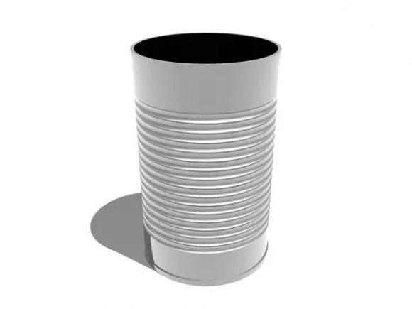 Алюминиевая банка для воды Бесплатная 3d модель - .Bryce - Open3dModel