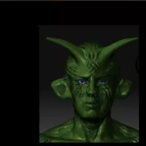 Comic Head Character Animated 3d model