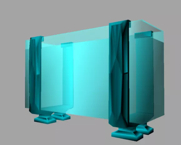 Rectangle Aquarium 3d model Rectangle Aquarium 3d model