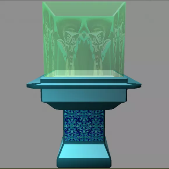 Big Aquarium On Stand 3d model Big Aquarium On Stand 3d model