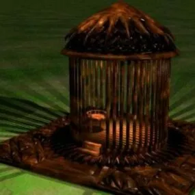 Pavilion Cage Outdoor Building 3d model
