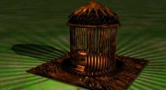 Simple Market Building 3d model