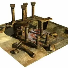 Archeology Ancient Roman Building 3d model