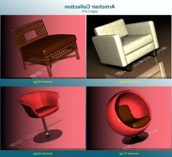 Classroom Chair With Table 3d model