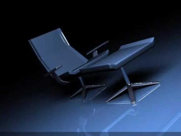 Modern Egg Armchair With Pillow 3d model