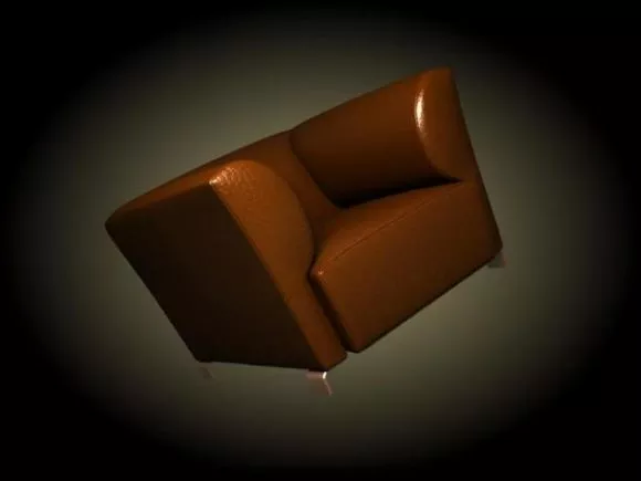 Scandinavian Armchair 3d model