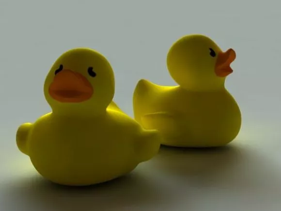 Plastic Duck Toy 3d model