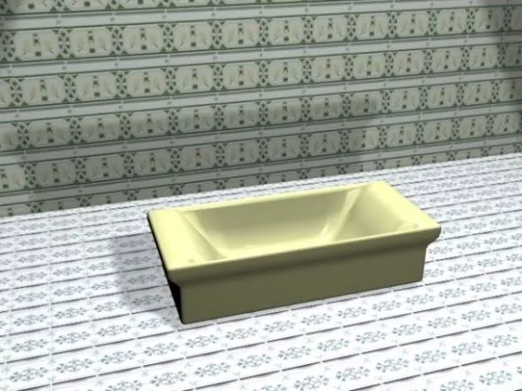 Bathroom Soap On Tray 3d model