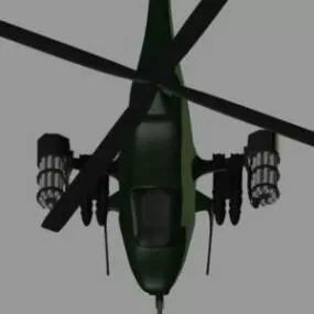 Bomber Military Helicopter 3d model