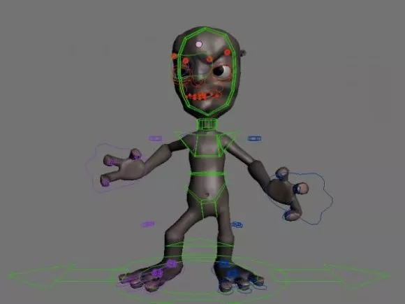 Comic Character Galactic Warrior 3d model