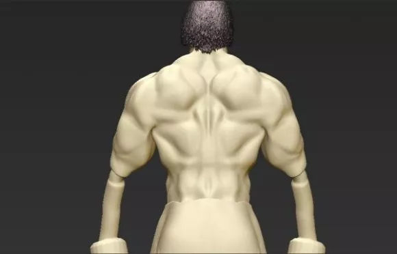 Game Character Lowpoly Man 3d model