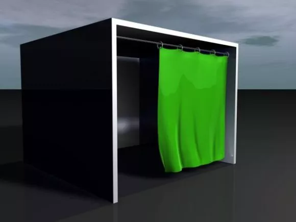 Curtain Modern Style 3d model