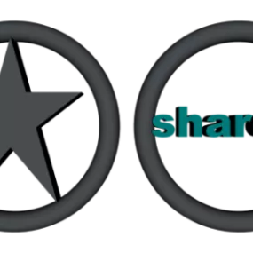 Star Logo Shape Decoration 3d model