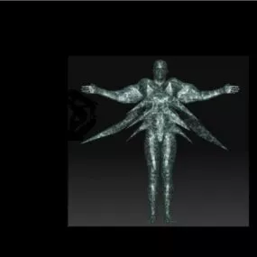 Butterfly Alien Character 3d model