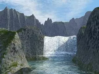 Beautiful Mountain Terrain Landscape 3d model