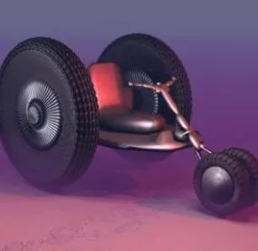 Futuristic Bike Tricycle 3d model