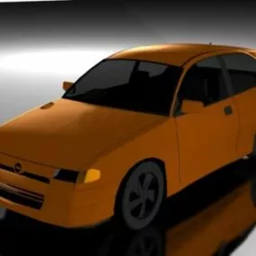 Sedan Car Lowpoly 3d model