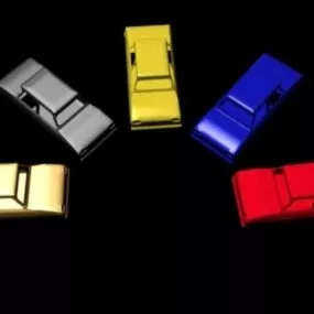 Lowpoly Car Top 3d model