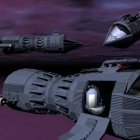 Scifi Electric Spacecraft 3d model