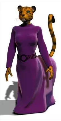 Witch Mediaeval Character 3d model