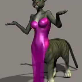 Chakat Fashion Character 3d model