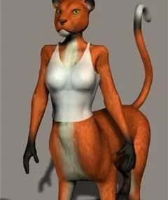 Chakat Fashion Animal Human Character 3d model