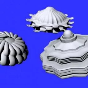 Circular Shape Decorative 3d model