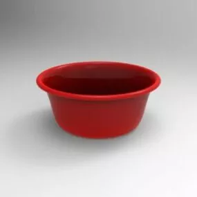 Plastic Basket Household Accessories 3d model