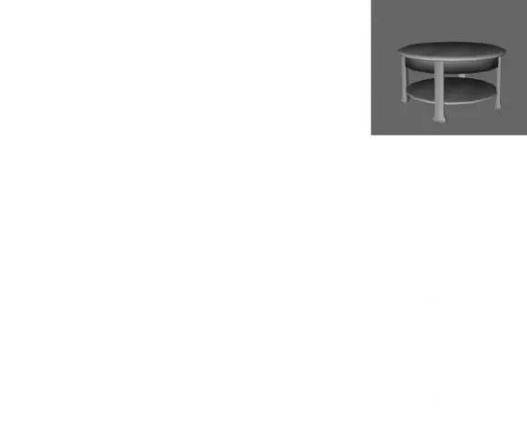 Asian Classical Chair With Desk 3d model