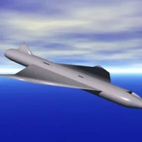Futuristic Supersonic Airplane Concept 3d model