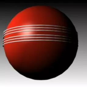 Cricket Ball 3d model