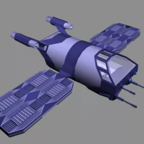 Satellite Aircraft 3d model