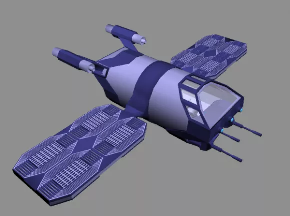 Satellite Aircraft 3d model Satellite Aircraft 3d model