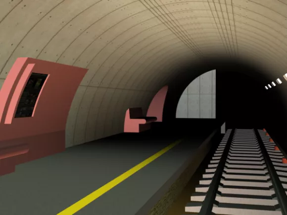 Launch Ramp On Building 3d model