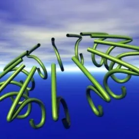 Line Twirl Shape 3d model