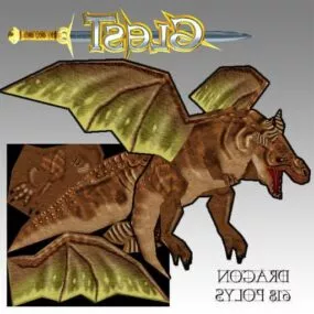 Dragon Game Character 3d model