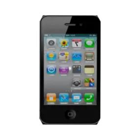 Smartphone Iphone 4 Black 3d model