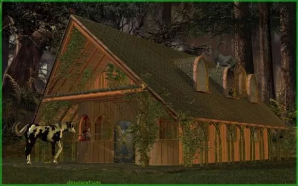 Monastery Building Low Poly 3d model