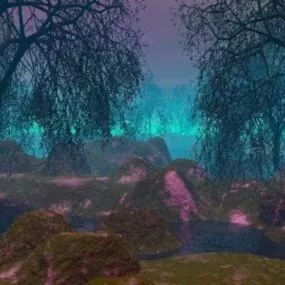 Enchanted Forest Landscape 3d model