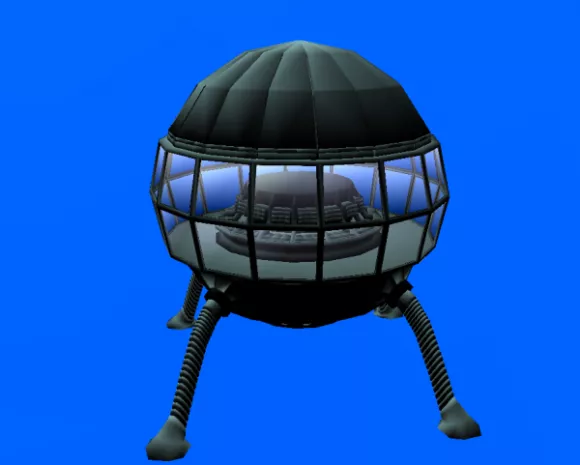 Futuristic Sphere Station 3d model Futuristic Sphere Station 3d model