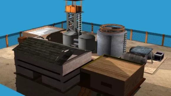 Old Rustic Factory Building 3d model Old Rustic Factory Building 3d model