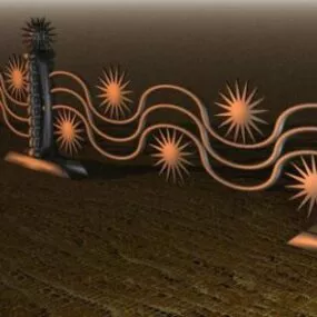 Swirl Fence 3d model