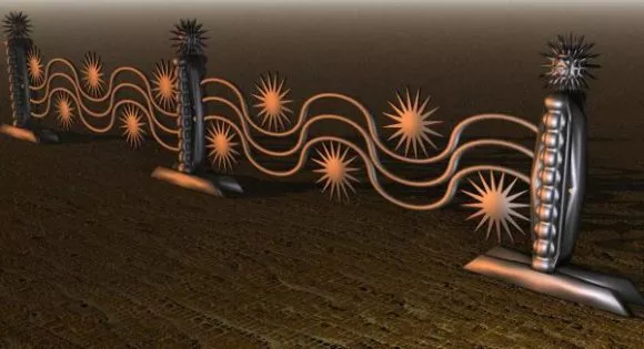 Swirl Fence 3d model Swirl Fence 3d model