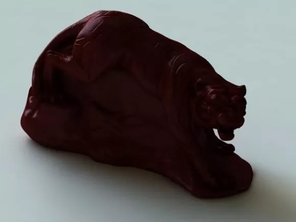 Feng Shui Tiger Sculpture 3d model Feng Shui Tiger Sculpture 3d model