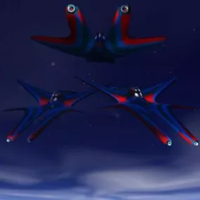 Futuristic Scifi Scout Spacecraft 3d model