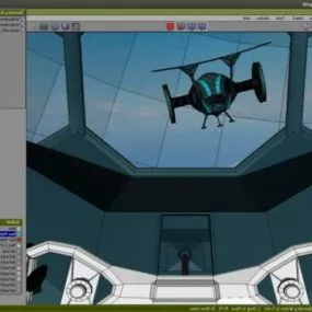 Space Aircraft Flying Craft 3d model