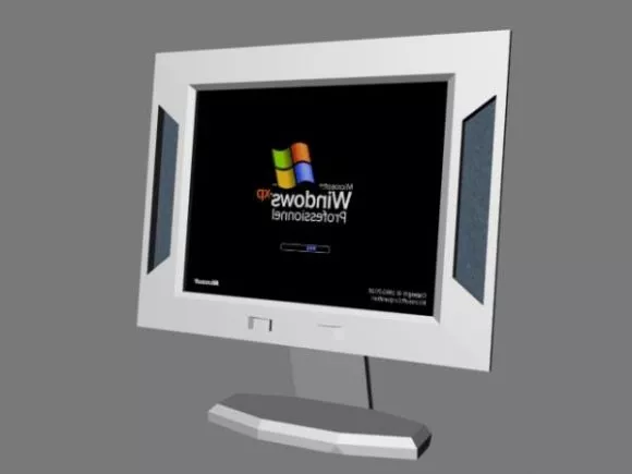 Lcd Tv Square Shape 3d model