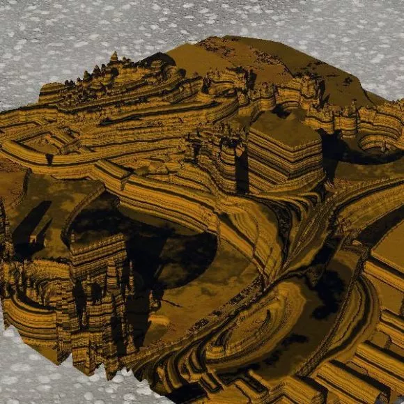 Mountain Terrain Block 3d model