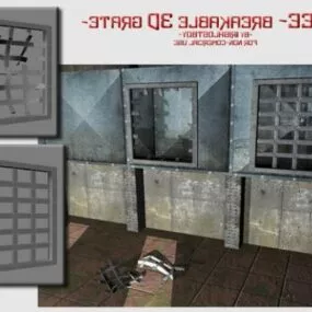 Breakable Grate Street Accessories 3d model