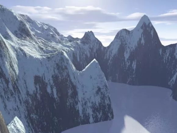 Rock Mountain Terrain Landscape 3d model